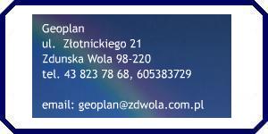 geodezja Zduńska Wola GEOPLAN
